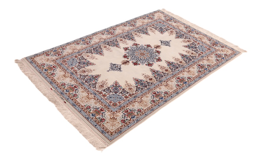 Isfahan Davari Silk Warp carpet 203x130
