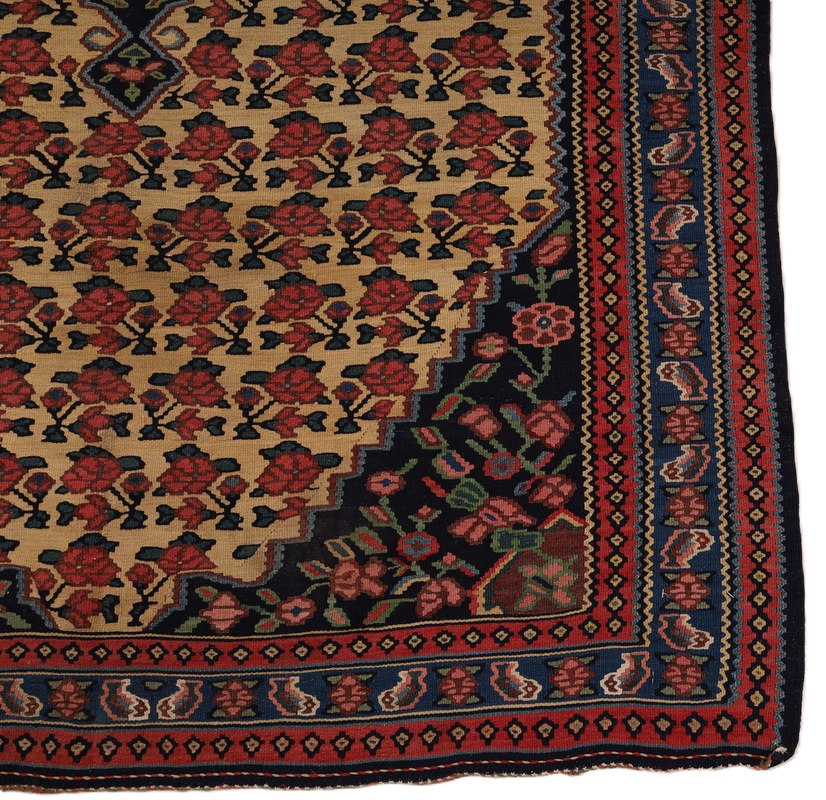 Antique Kilim Fars Carpet  205x137