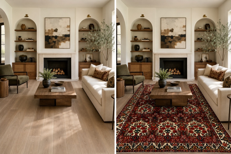 Antique BAKHTIAR Carpet  328x218