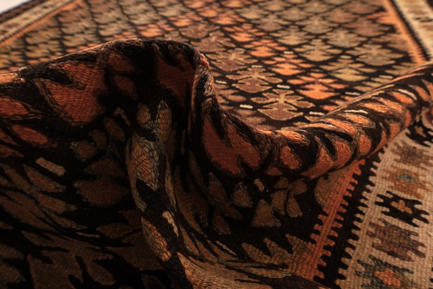 Antique Kilim Fars Carpet  280x110