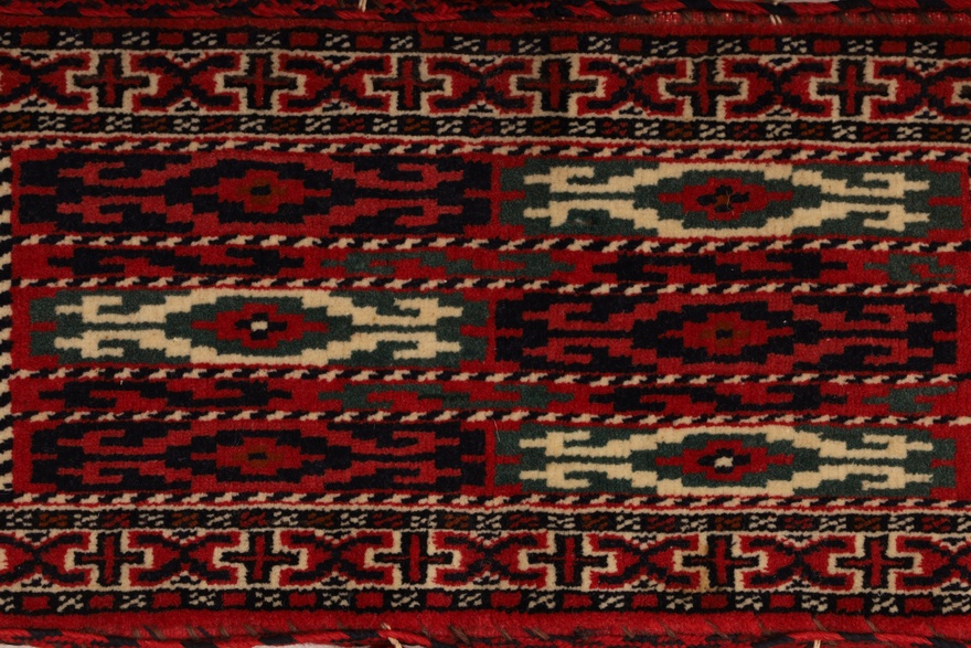 Antique Turkaman Carpet  55x21