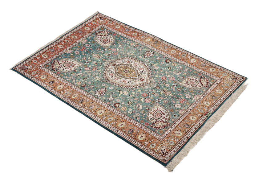 Qom Silk Carpet 151x102