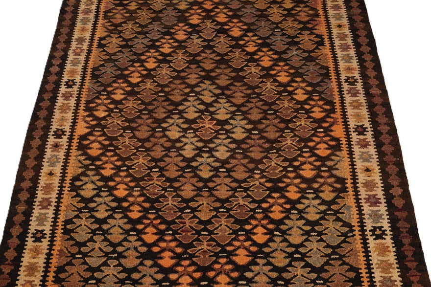 Antique Kilim Fars Carpet  280x110