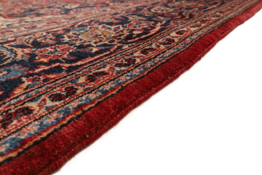 Antique Kashan Carpet 213x138