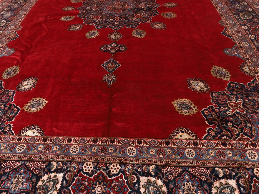 Antique Kashan Mark Attaei Carpet  488x325