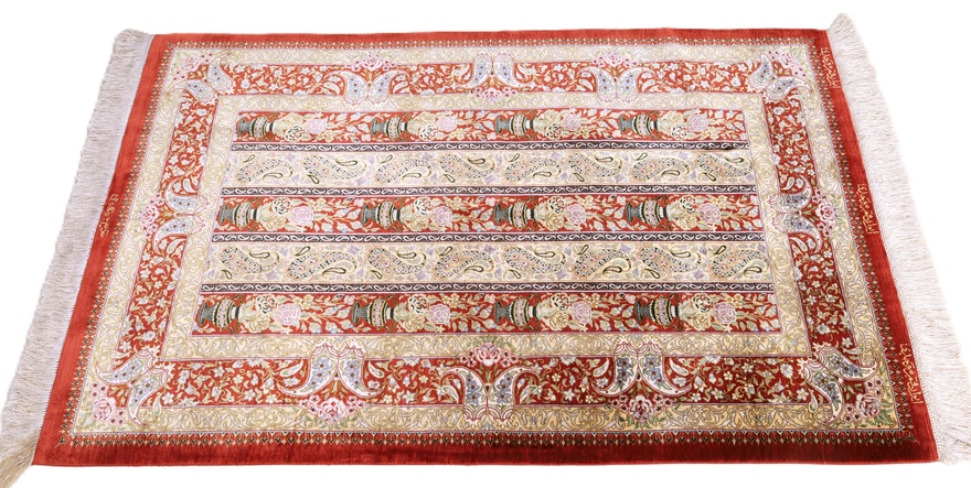 Qum Silk Carpet 125x80