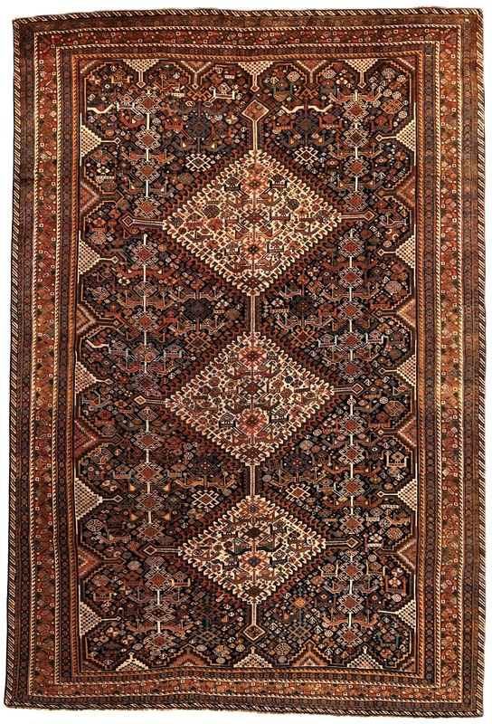 Antique Ghashghai  Carpet  287x195