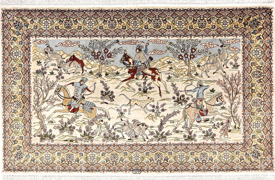 Hereke Silk Carpet 93x57