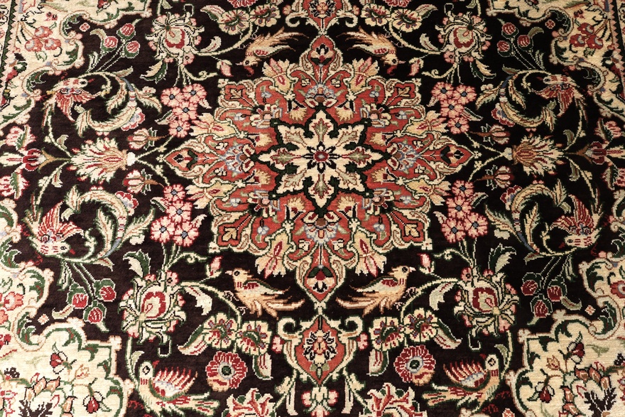 Qum Silk Carpet 100x100