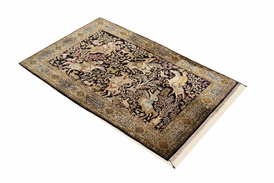 Ghom Silk Carpet  170x110