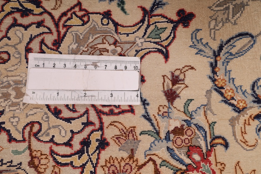 Isfahan Signed Davari Silk Warp Carpet 227x150
