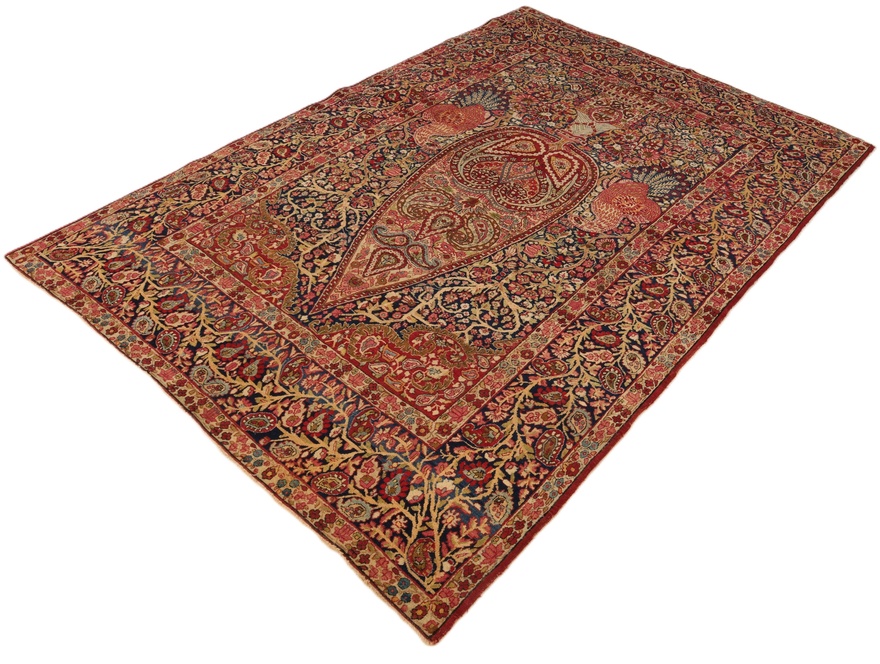 Antique Kerman Carpet  212x142
