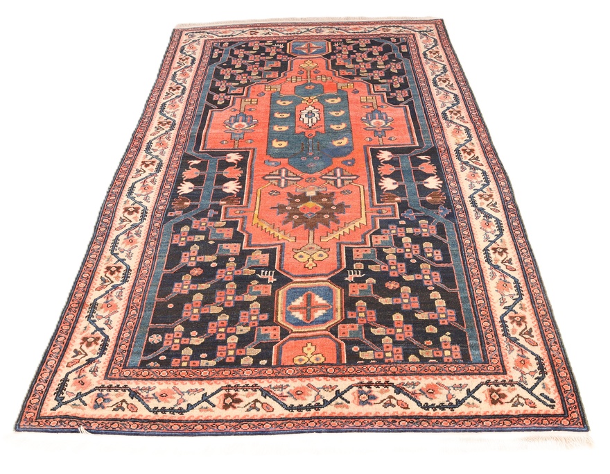 Antique Malayer Carpet 201x126