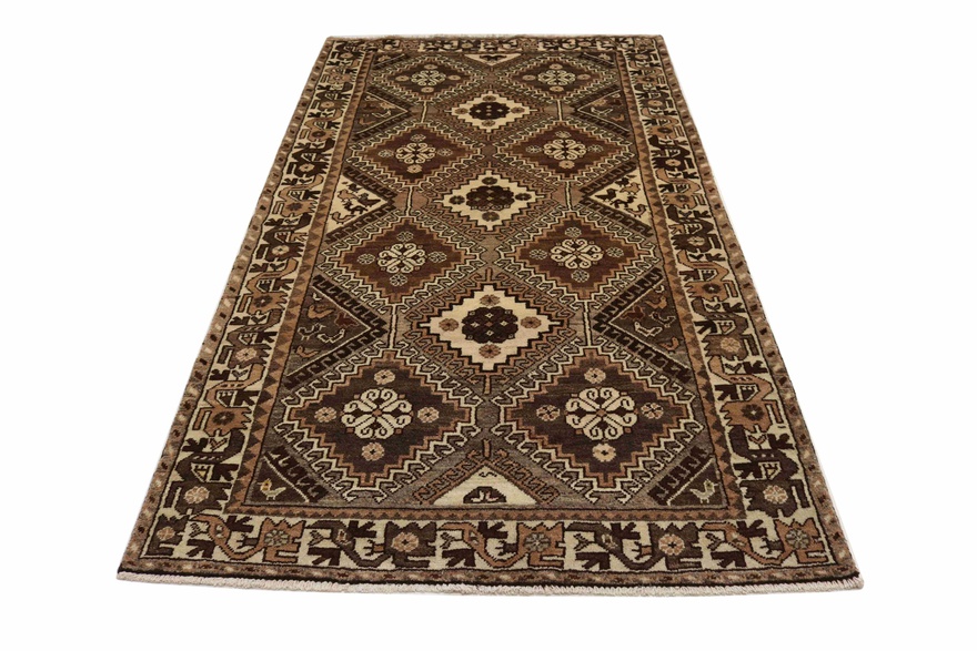 Handwoven Authentic Qashqai Rug 234x133 cm