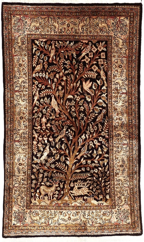 Qum Silk Carpet 130x75