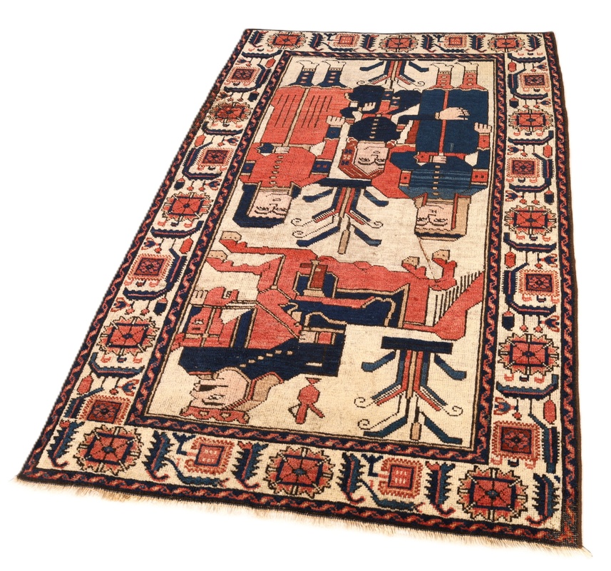 Antique Bakhtiar Carpet 152x100