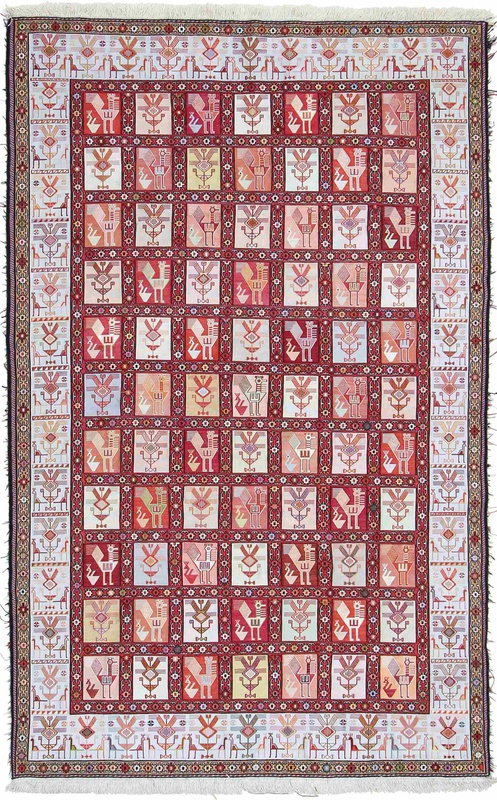 Kelim Silk Carpet 196x123