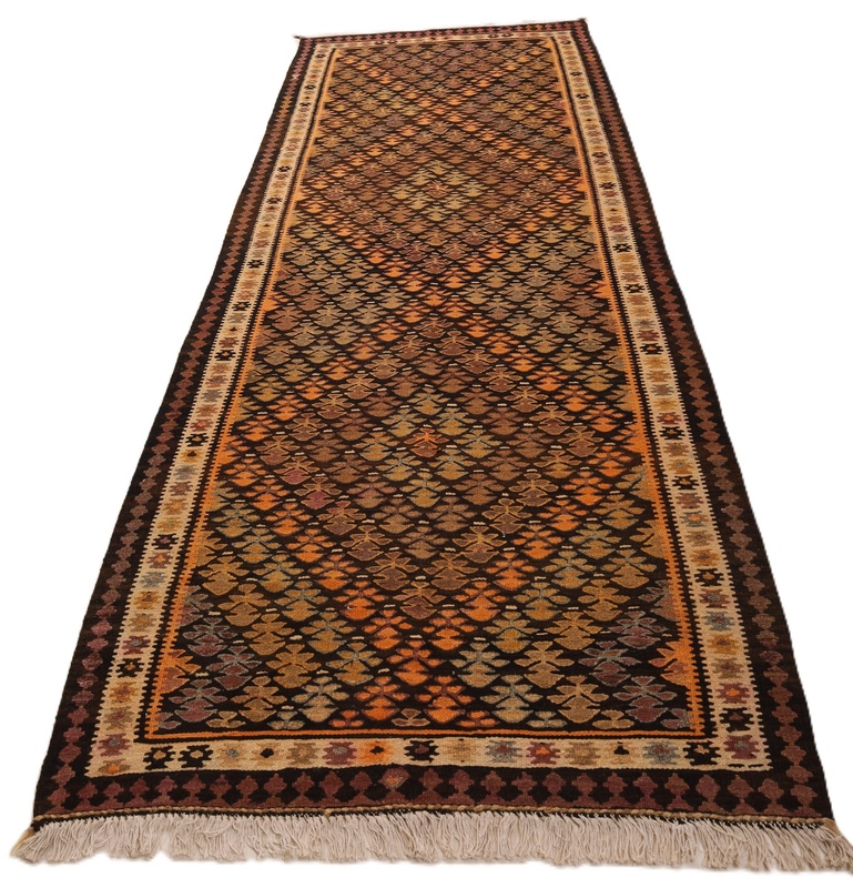 Antique Kilim Fars Carpet  280x110