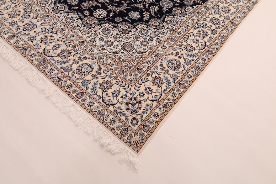 Nain 6La carpet – dark blue handwoven  363x260