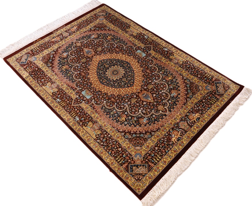 Qum Silk Carpet 118x80