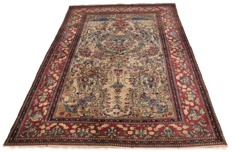 Antique Isfahan Carpet  205x142