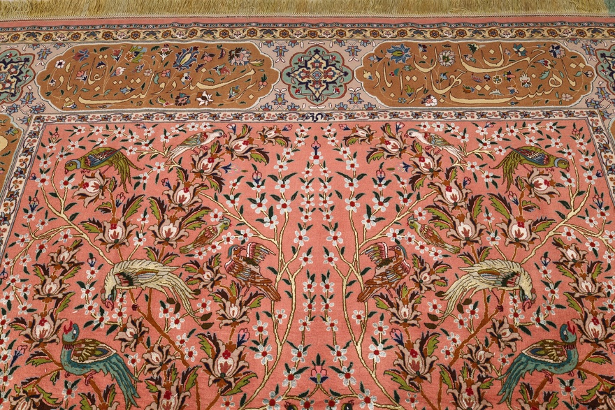 Tabriz 60 Raj silk warp carpet 315x204