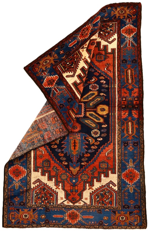 Antique Zanjan Carpet 206x129