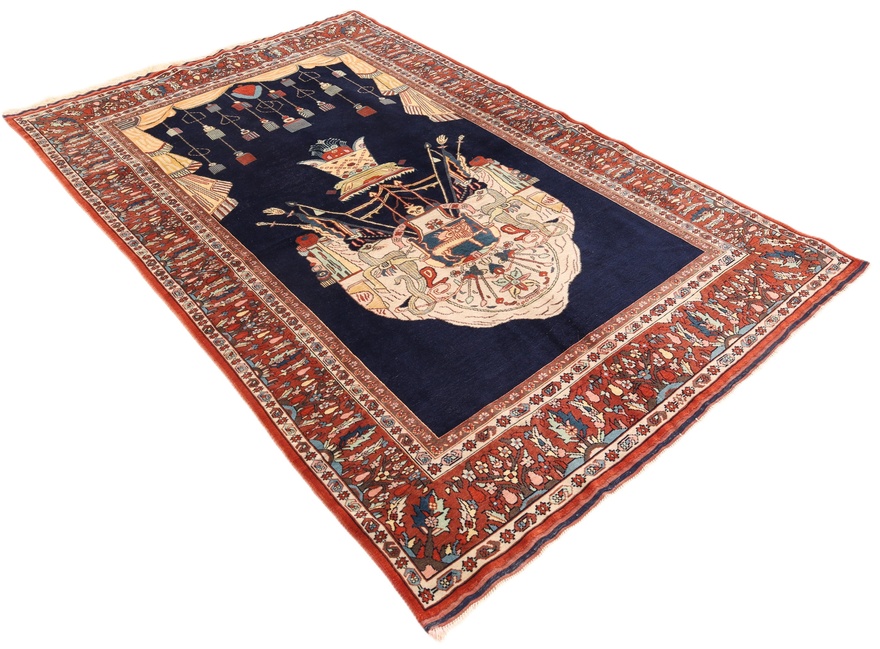 Antique Ghuchan Carpet  207x132