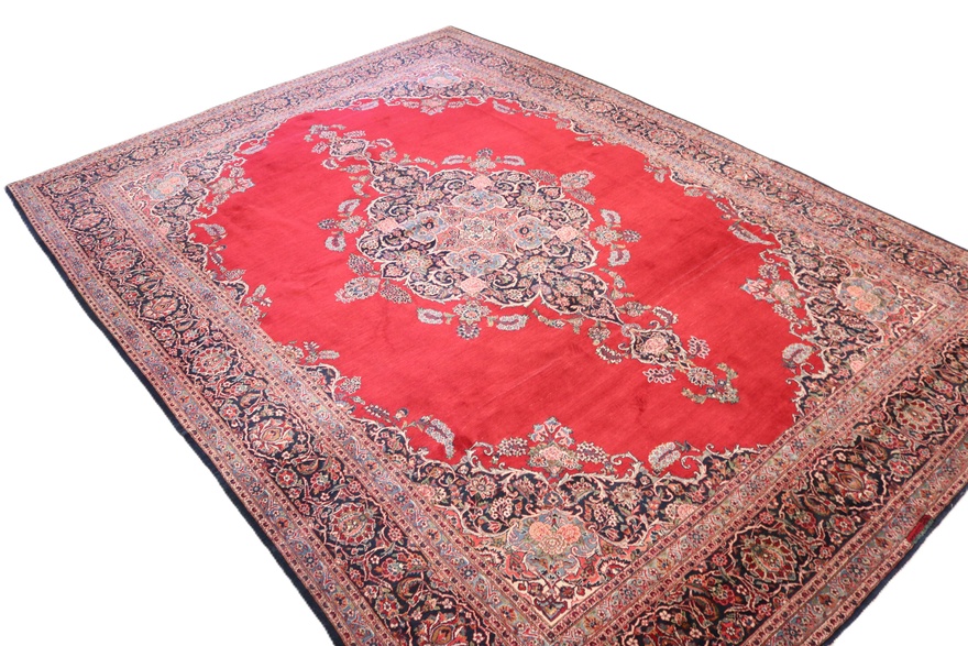Antique Kashan Carpet  418x314