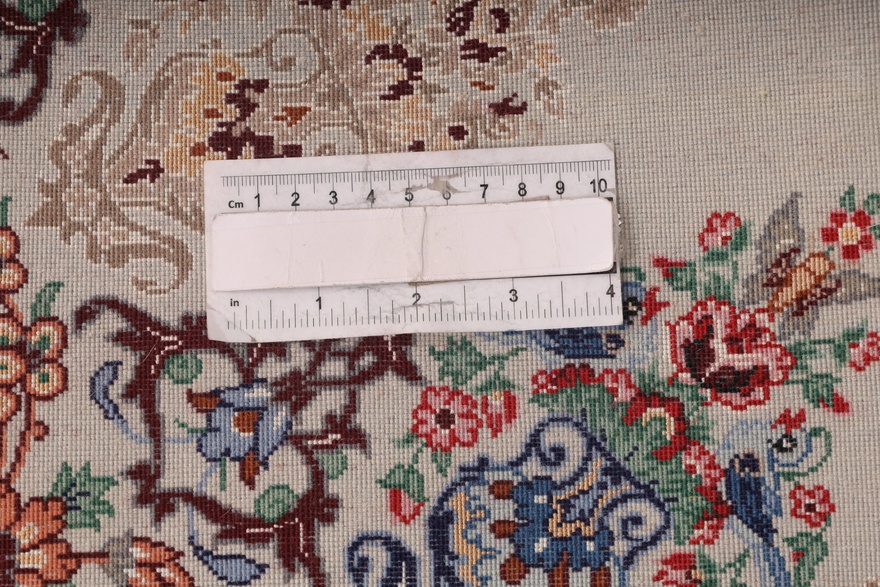 Isfahan Davari Silk Warp carpet 203x130