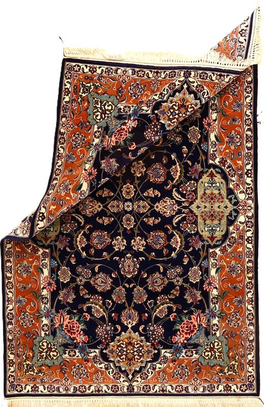 Isfahan  Silknkette Carpet  166x109