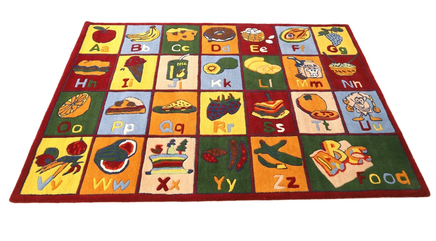 Children’s Learning  Alphabet  Food Design Carpet 243x169