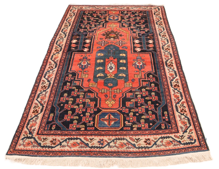 Antique Malayer Carpet 201x126
