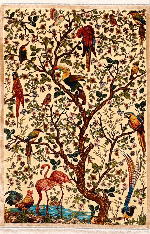 Ghom Dahlia Carpet 150x100