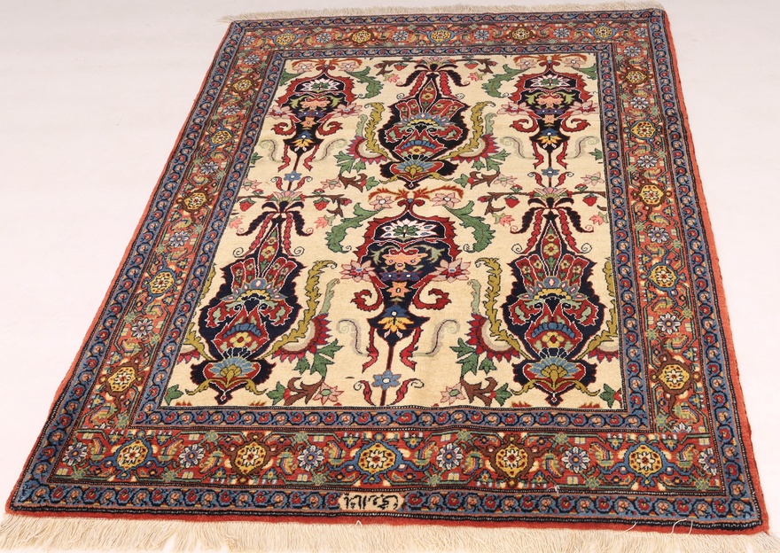 Senneh Yasha oruje Silknkette Carpet  153x121