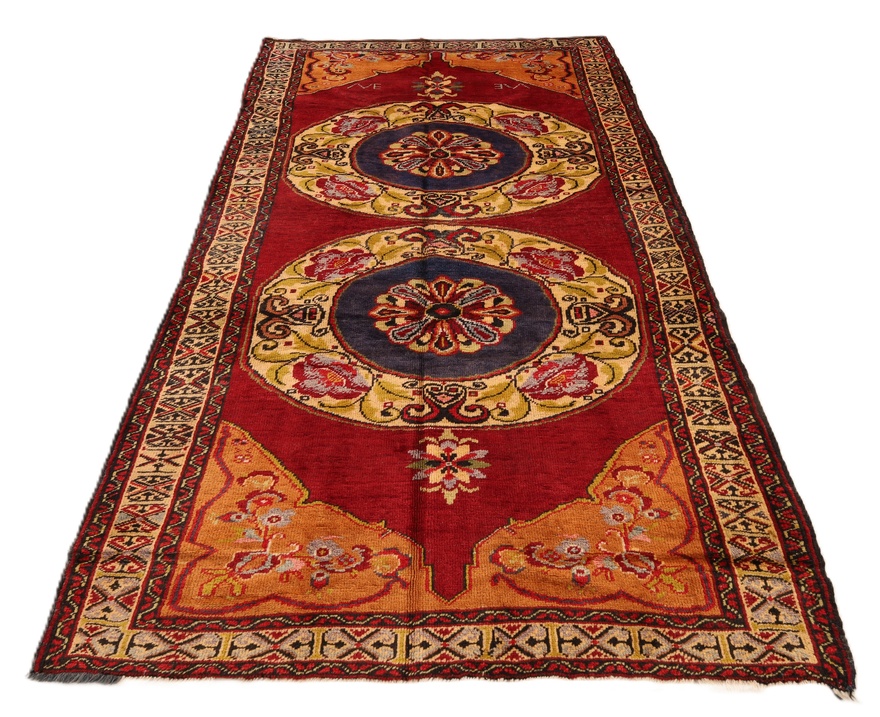 Antique Sarouk Carpet  244x136