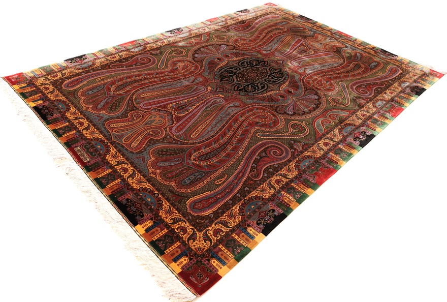 Qom Silk HossenKashizadeh Carpet 300x200