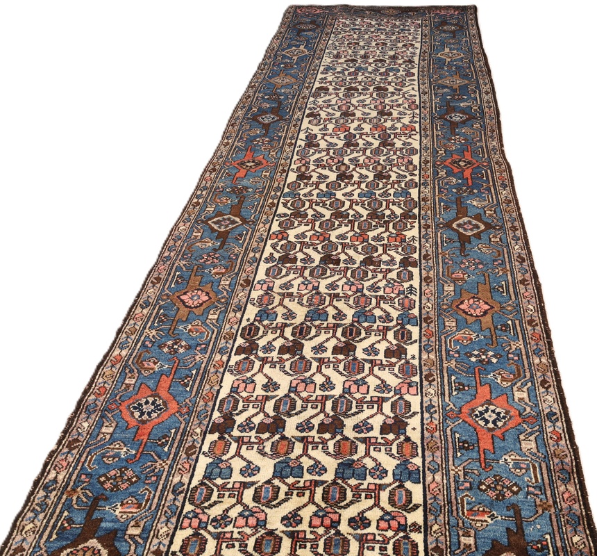 Antique Malayer Carpet 387x120