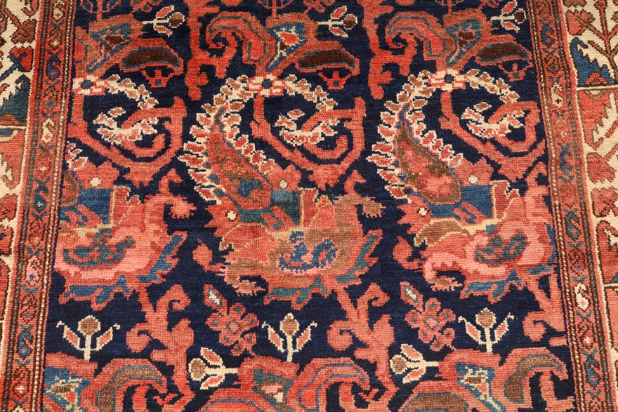 Antique Malayer Carpet 188x130