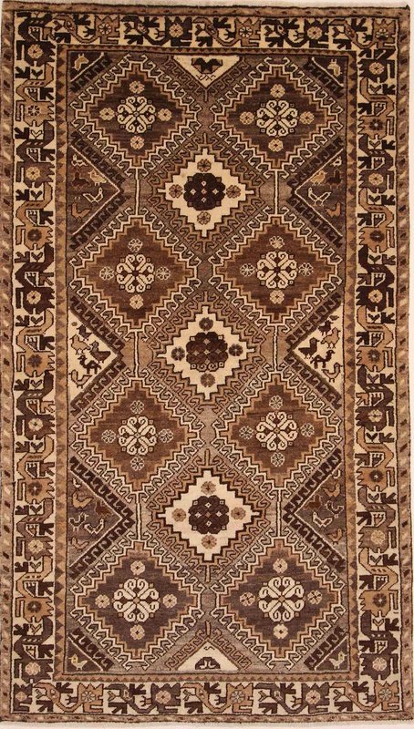 Handwoven Authentic Qashqai Rug 234x133 cm