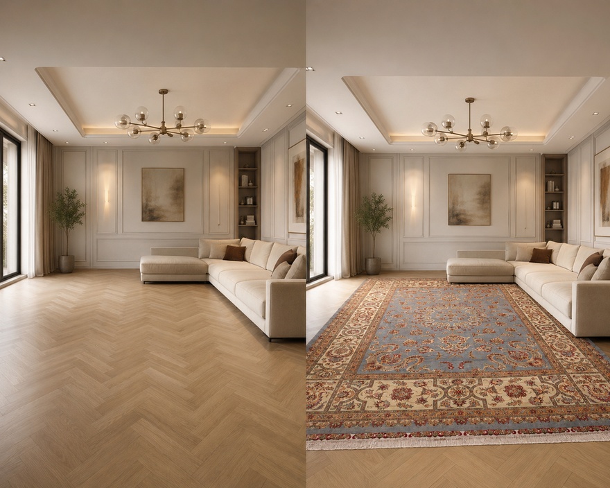 Tabriz Marke Sherkat khashrai Carpet  520x385