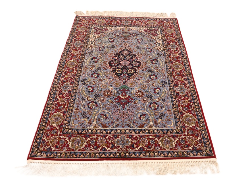 Isfahan Silk Warp Carpet 170x109