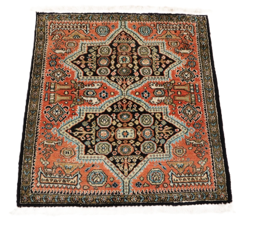 Qom Silk Carpet  80x60