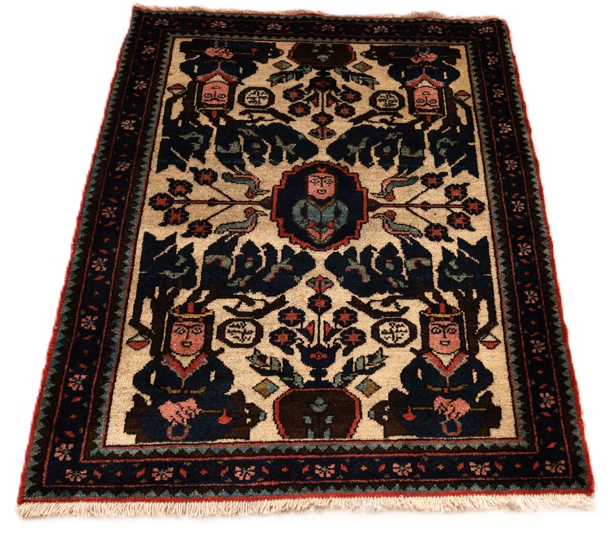Antique BAKHTIAR Carpet  100x80