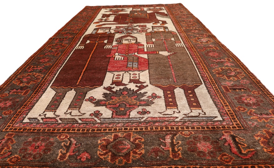 Antique  Baluch Carpet 210x108