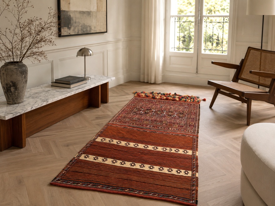 Antique Ghuchan Carpet  210x110
