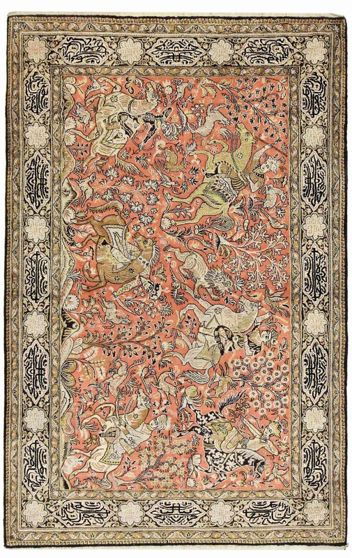 Ghom Silk Carpet 164x104