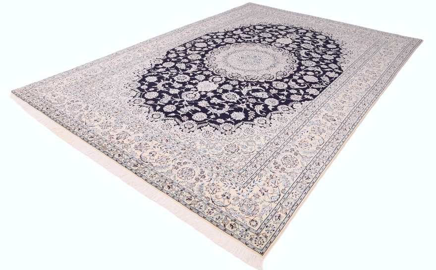 Nain 6La carpet – dark blue handwoven 365x252 cm