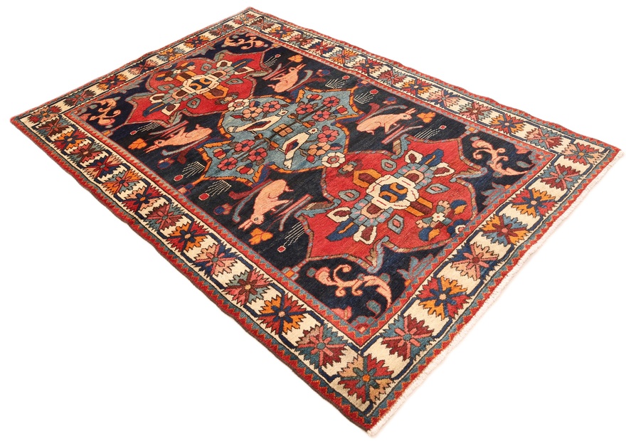 Antique BAKHTIAR Carpet  200x132