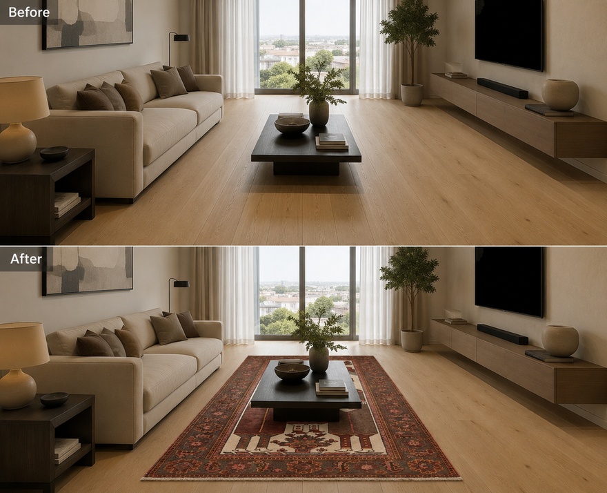 Antique  Baluch Carpet 210x108